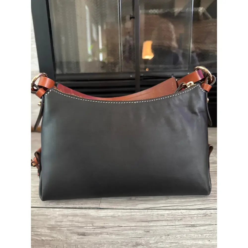 Dooney & Bourke leather black Penrose hobo bag purse petite shoulder carry